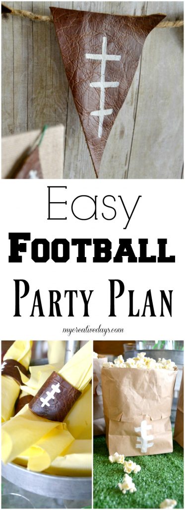 If you are hosting a football themed party, you have come to the right post. Click over to find an easy football party plan that you can put together in no time.