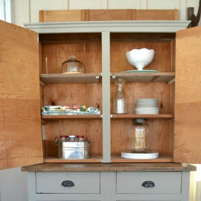 DIY Cabinet Turned Farmhouse Hutch