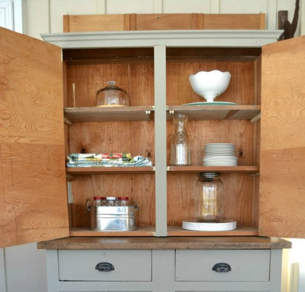 How To DIY A Cabinet Into A Farmhouse Hutch For Your Home!