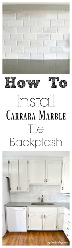 If you have been thinking about adding Carrara Marble Tile to your home, click over and see the easy way to install Carrara Marble Tile on your own. 