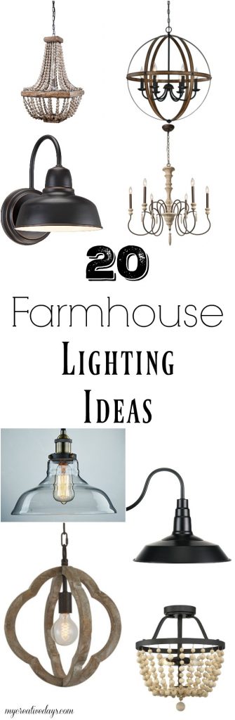 If you are looking to add farmhouse lighting to your home, click over to see these 20 options to give the lighting in your home some farmhouse flair.