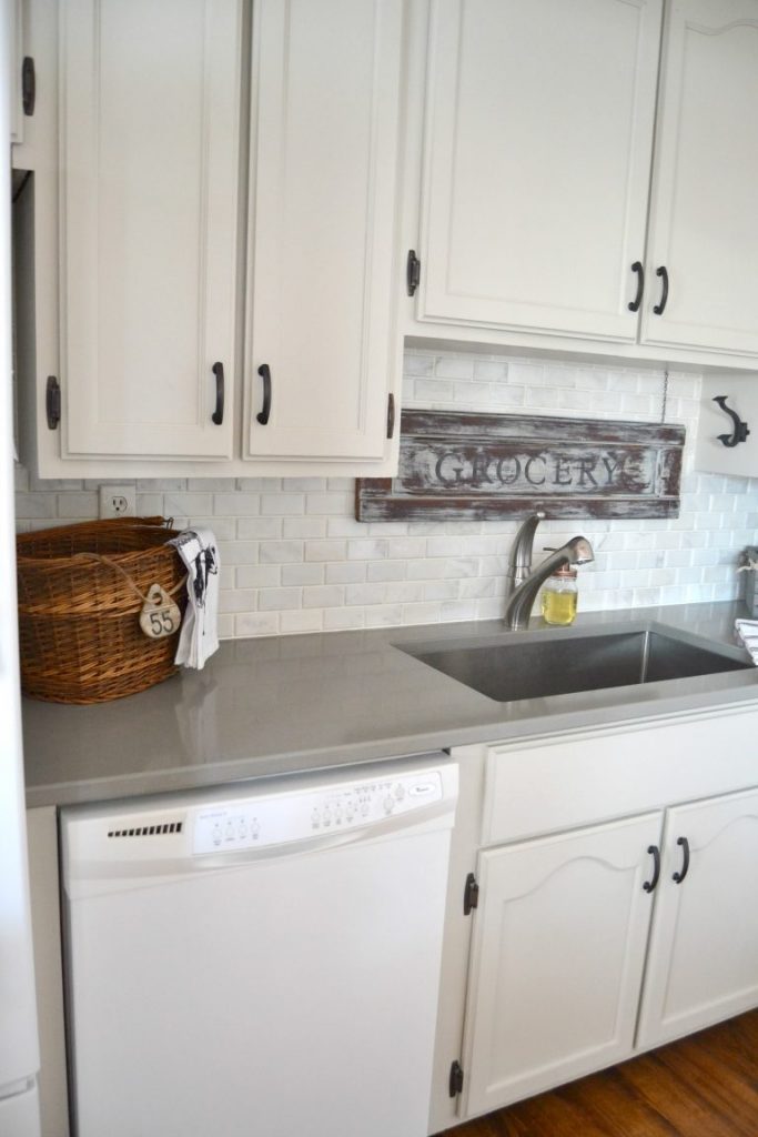 If you would like to change the look of your kitchen, but have a tight budget to work with, click over to see how we saved a lot of money on this DIY Kitchen Makeover!