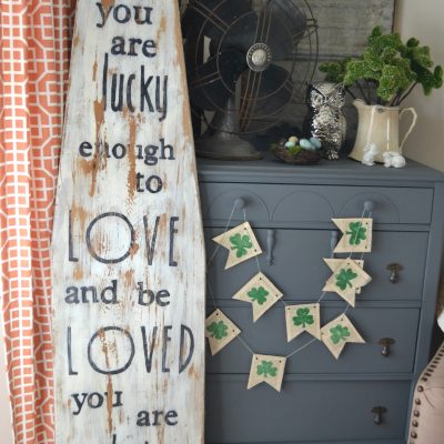 DIY Wood Sign: You Are Lucky Enough
