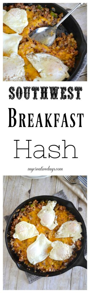 If you are looking for a new breakfast recipe that you can put together in no time and your family will love, then click over and get this Southwest Breakfast Hash recipe ASAP!