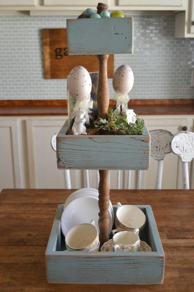 Tiered stands are so pretty and you can use them for so many things. You don't have to buy them though. Click over to see how easy it is to DIY a 3 Tier Stand in a few short steps. 