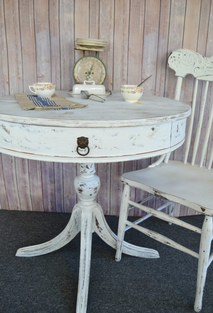 If you are on the market for a round end table in your space, save your money and DIY a painted round end table. Click over and see how easy it is to do!