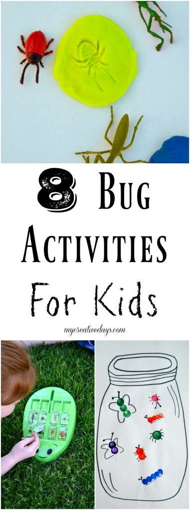 Are you looking for some fun bug activities to keep the kids entertained and learning? The spring and summer months are great for these 8 Bug Activities For Kids from My Creative Days.