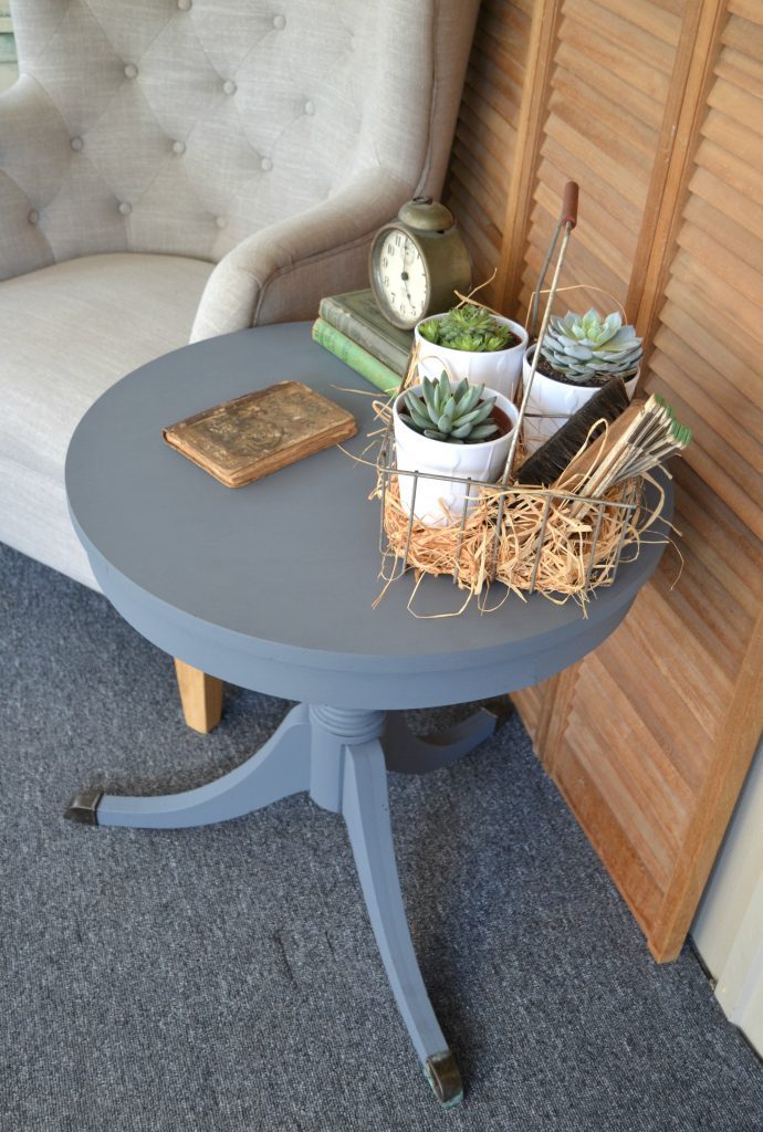 If you are on the hunt for a drum table to add to your space, head to your local thrift stores and yard sales. If you find one, click over and see how easy it is to makeover the drum table to get exactly the look you want. 