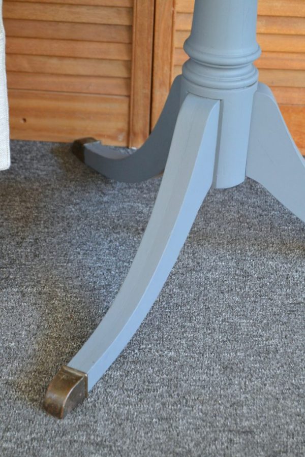 This Painted Drum Table Makeover Made A Sad Piece Beautiful Again