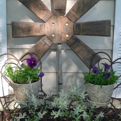 Repurposed Yard Art