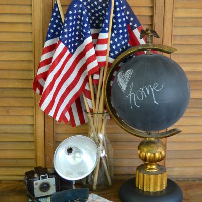 Chalkboard Desktop Globe: Pottery Barn Knock-Off