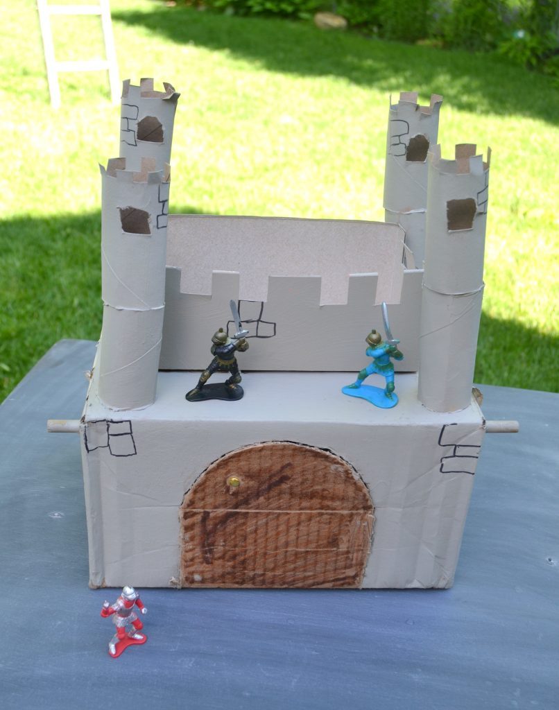 Some of our favorite creations have come from supplies we found in our recycling bin! Click over to see how to make this castle as part of Waste Material Craft Ideas For Kids!