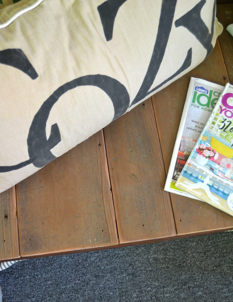 Seeing the potential is cast away pieces of furniture is hard sometimes, but if you look past the rough exterior, there usually is a gem underneath. Click over to see how I made over this sad-looking settee with barn wood!