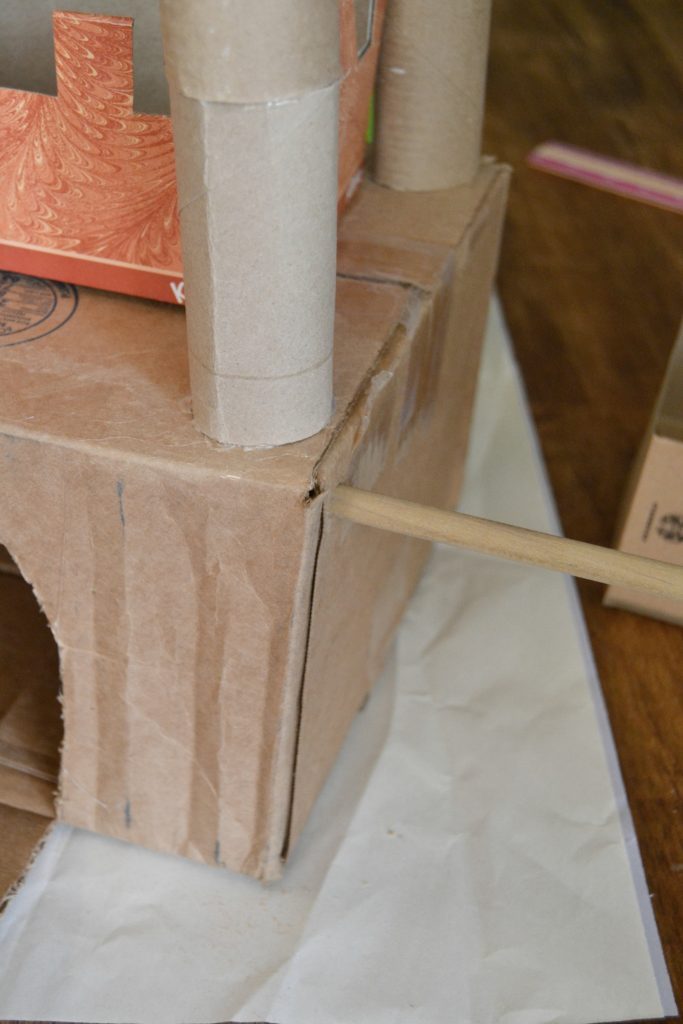 Some of our favorite creations have come from supplies we found in our recycling bin! Click over to see how to make this castle as part of Waste Material Craft Ideas For Kids!