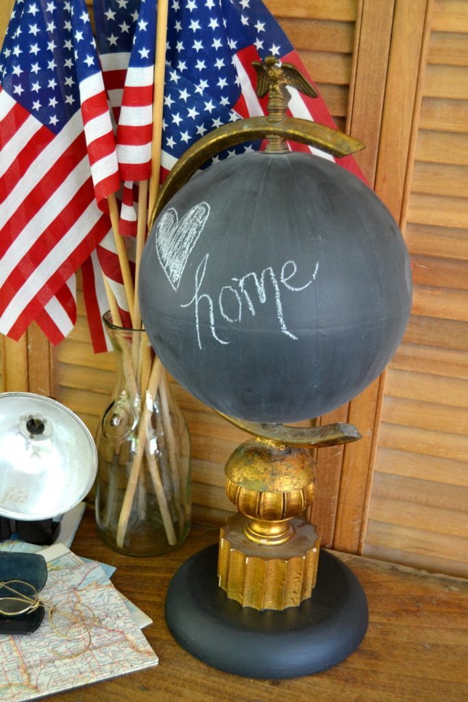 If you are looking for a beautiful desktop globe for your office or home, click over to see how easy it is to DIY this chalkboard desktop globe in a few short steps. 