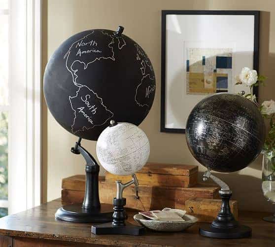 If you are looking for a beautiful desktop globe for your office or home, click over to see how easy it is to DIY this chalkboard desktop globe in a few short steps. 