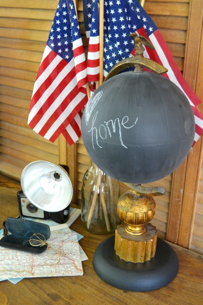 If you are looking for a beautiful desktop globe for your office or home, click over to see how easy it is to DIY this chalkboard desktop globe in a few short steps. 