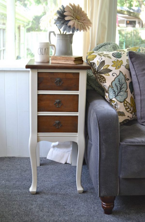 Side Table Makeover From Trash To Beautiful Treasure!