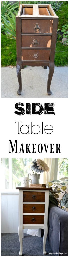 Are you looking for a side table to add to your space? Click over and see how to make over an old side table into a beautiful piece for your home. 