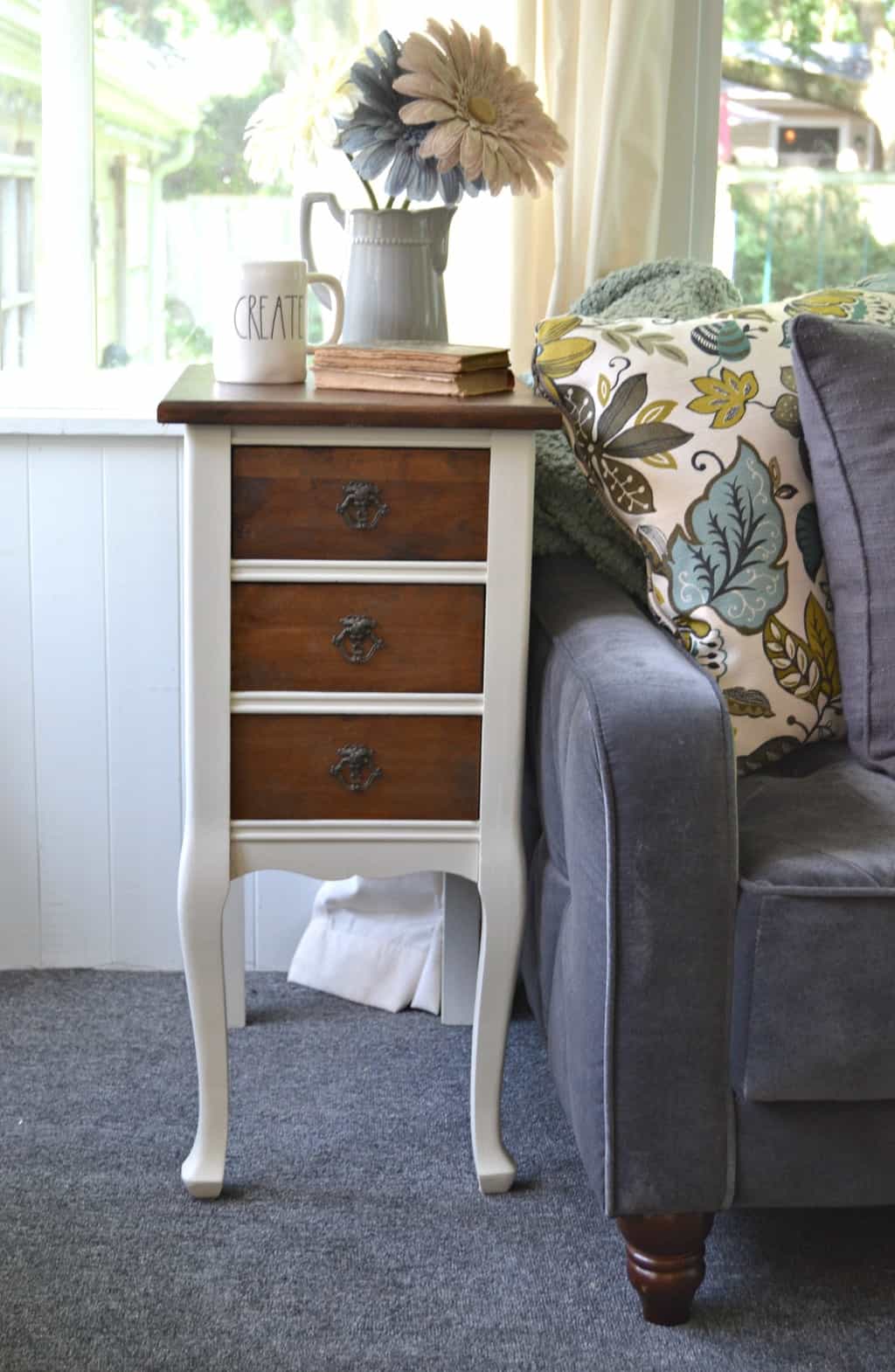 Side Table Makeover From Trash To Beautiful Treasure