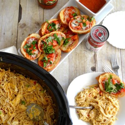 Slow Cooker Spaghetti With Chicken