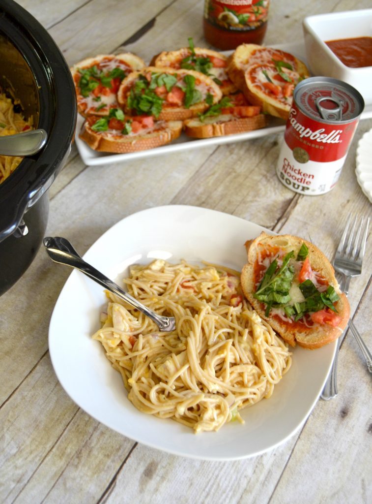 If you are looking for an easy spaghetti recipe for dinner tonight, click over to get this slow cooker spaghetti with chicken for a fun take on a classic dish.