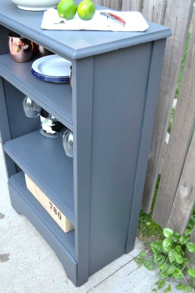 If you are looking for an easy way to have a home bar in your space, click over to see how to build a bar out of an old dresser!