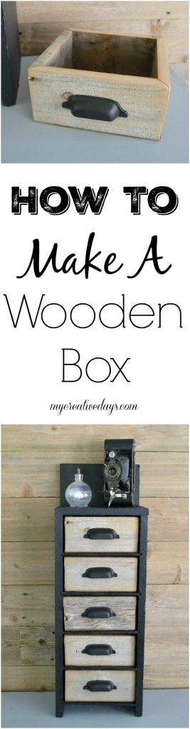 If you love the look of wooden boxes for your home's decor and function, click over to learn how easy it is to make a wooden box so you can save a lot of money and use them all over the house!