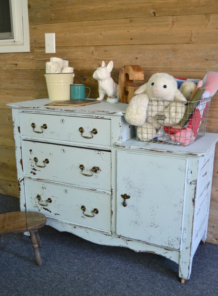 If you are decorating a nursery soon, click over to see how easy it is to DIY a nursery dresser to get the look you want and not spend a ton of money to get it. 