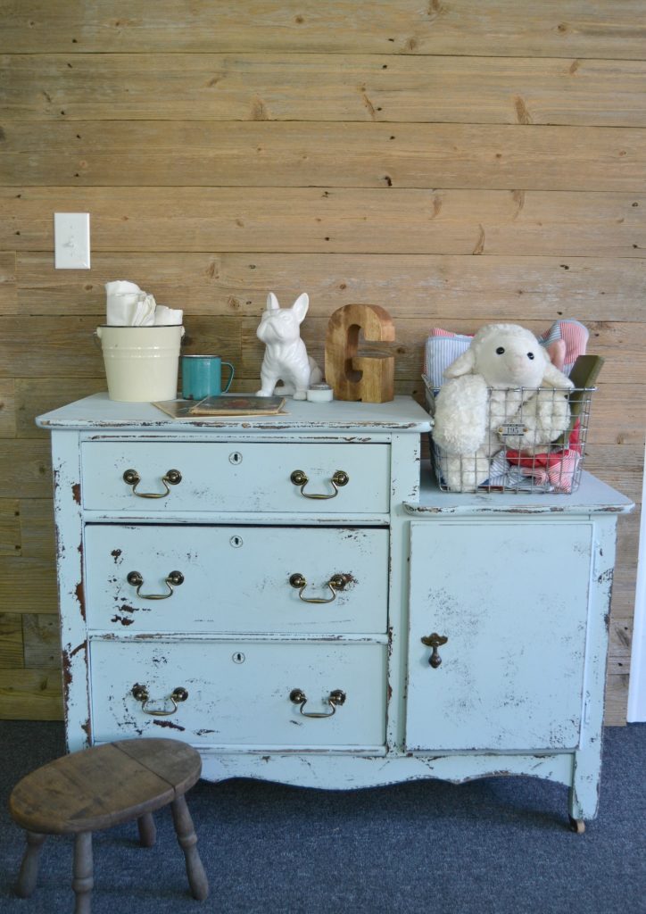 Blue on sale nursery dresser