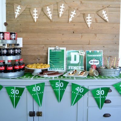 Easy Football Party Idea (with free printables)