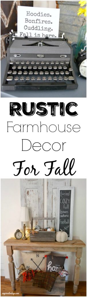 Fall is a beautiful time of year to decorate your home. Click over to see how easy it is to add rustic farmhouse decor for fall in a simple, yet tasteful manner. 