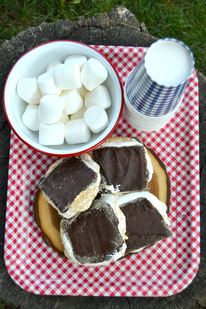 Are you looking for an easy smores dessert recipe? This inside out smore is easy and fun twist on the traditional backyard smore. 