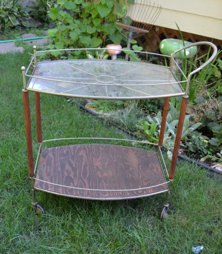 Serving Cart Makeover That Brought A Broken Cart Back To Greatness