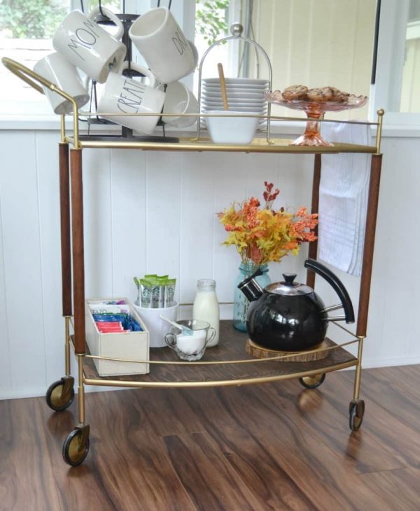 Serving Cart Makeover That Brought A Broken Cart Back To Greatness