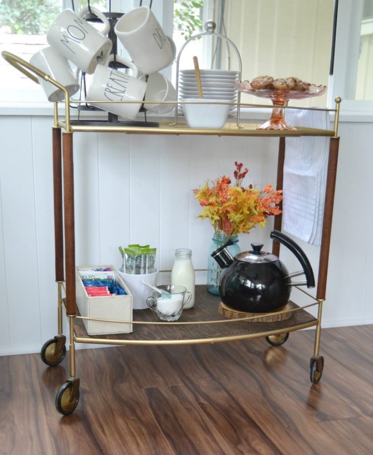 Serving Cart Makeover That Brought A Broken Cart Back To Greatness