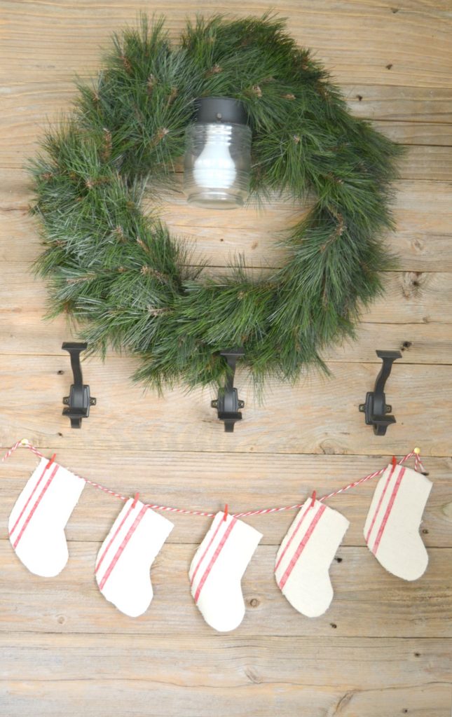 DIY Farmhouse Christmas Decor Made From A Dropcloth