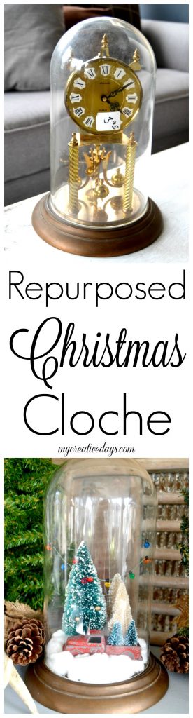 Repurposed Christmas Cloche