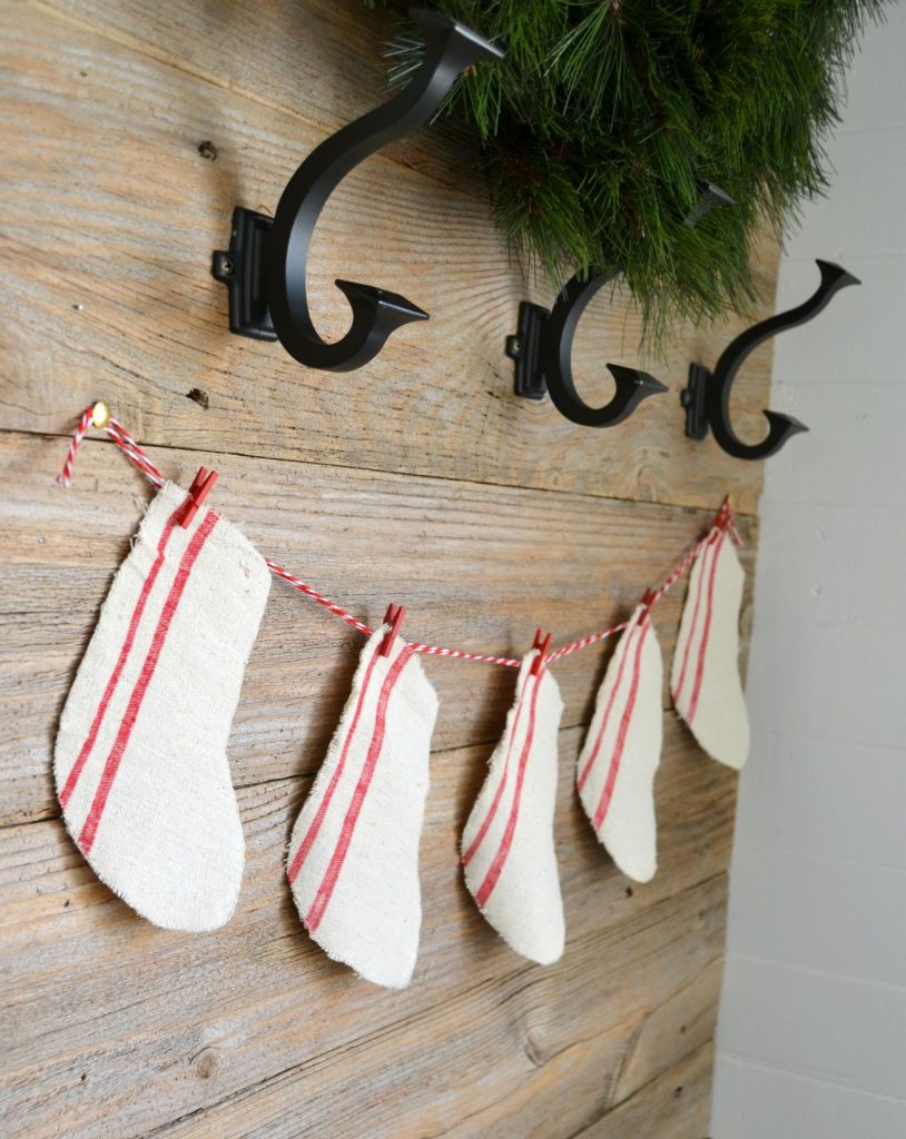 DIY Farmhouse Christmas Decor Made From A Dropcloth