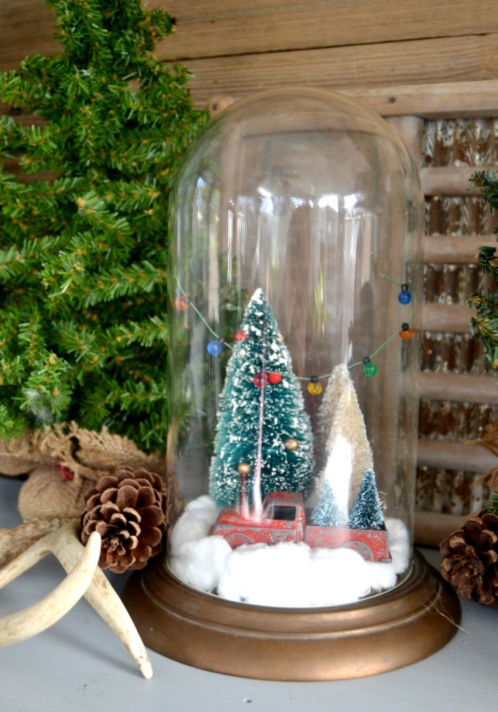 Repurposed Christmas Cloche