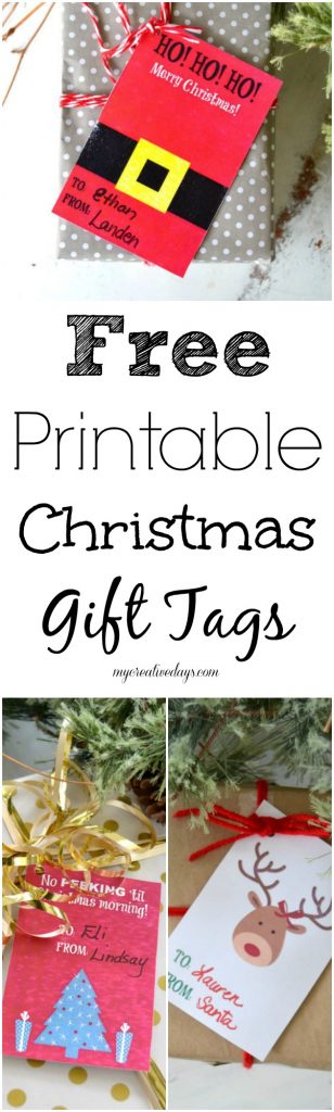 FREE Printable Christmas Gift Tags That Will Add Personality To