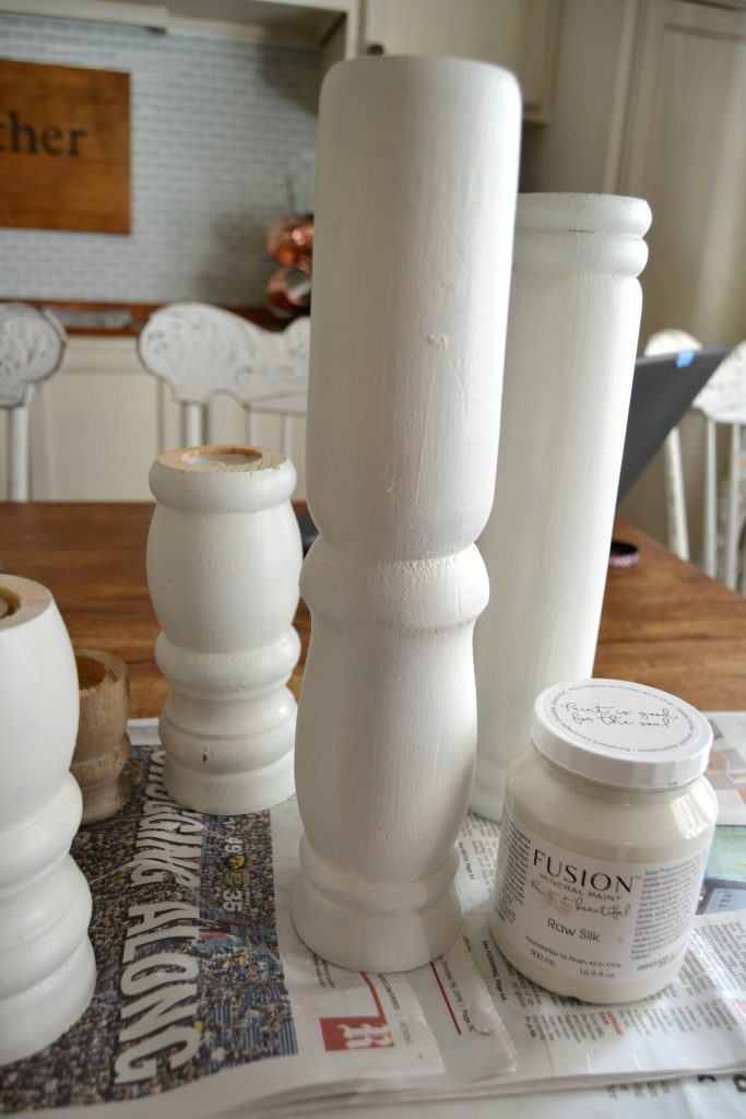 If you love wooden candlesticks, but don't want to pay the high price tag that they have in stores, click over to get the tutorial for these easy DIY Wooden Candle Holders that make a great statement wherever they are.