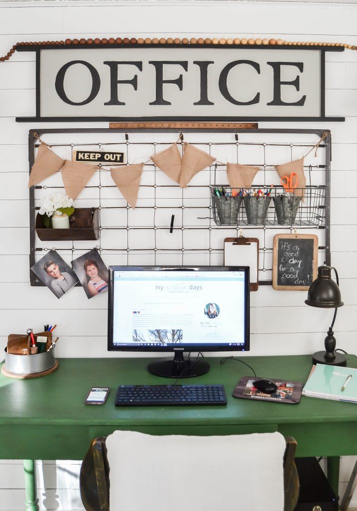 If you are looking for an office sign, click over and see how easy it is to make your own from a repurposed sign and get exactly what you want. 