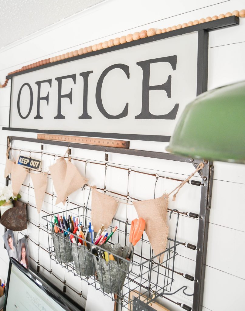 If you are looking for an office sign, click over and see how easy it is to make your own from a repurposed sign and get exactly what you want. 