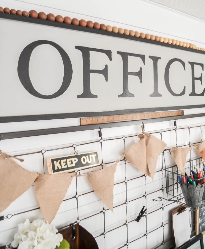 If you are looking for an office sign, click over and see how easy it is to make your own from a repurposed sign and get exactly what you want. 