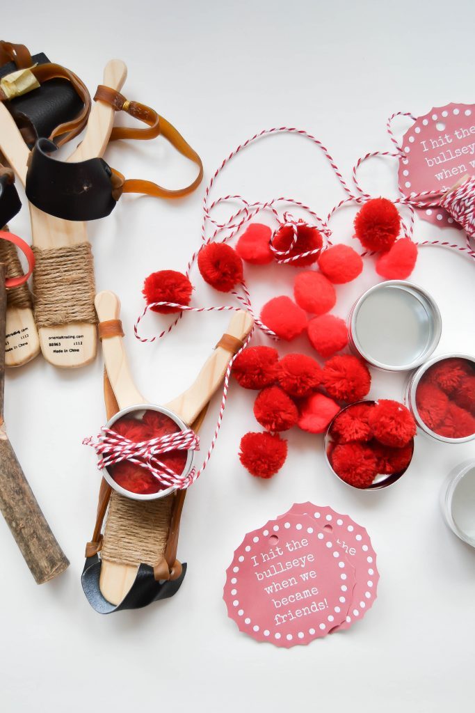 If you are looking for fun valentine crafts for kids, click over to the tutorial on how to make these easy sling shot valentines that will make every child happy!