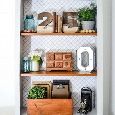 Wall Bookshelves Makeover: Make Them Look Custom