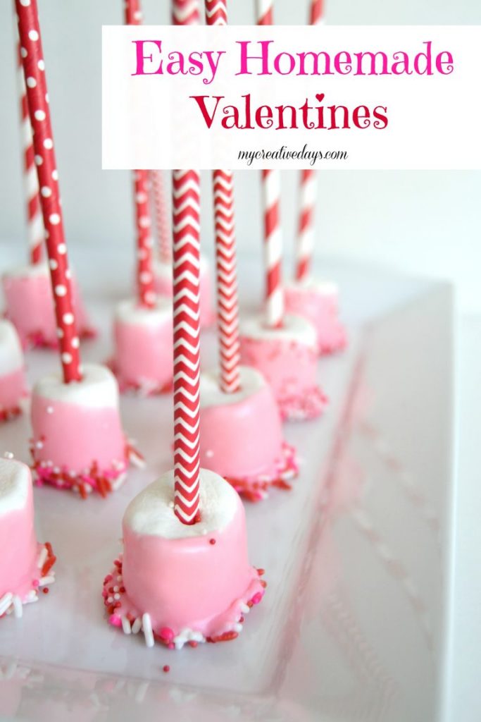 If you are looking for homemade valentines for your kids to make their classmates, click over to get these easy dipped marshmallow treats that they will love! 