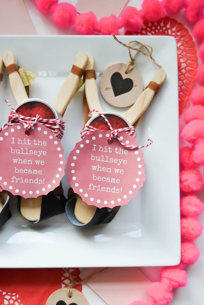 If you are looking for fun valentine crafts for kids, click over to the tutorial on how to make these easy sling shot valentines that will make every child happy!