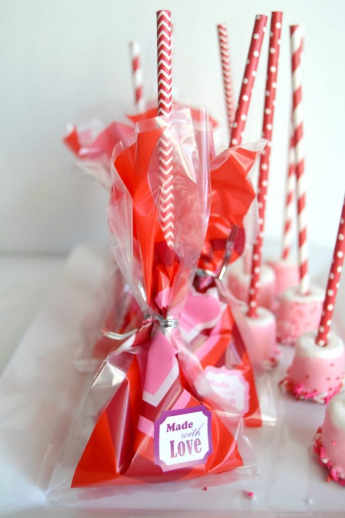 If you are looking for homemade valentines for your kids to make their classmates, click over to get these easy dipped marshmallow treats that they will love! 